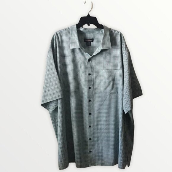 Canyon Ridge Plaid Buttoned Down Short Sleeves Shirt - Picture 1 of 10